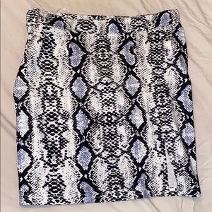 Snake skin skirt
